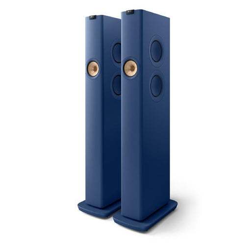 KEF LS60 WIRELESS | Wireless HiFi Floor Speakers - All-in-1 - Royal Blue - Paire-SONXPLUS.com