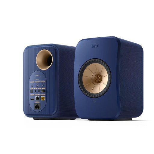 KEF LSX II | Wireless HiFi Speakers - Compact and Versatile - Cobalt Blue - Pair-SONXPLUS.com