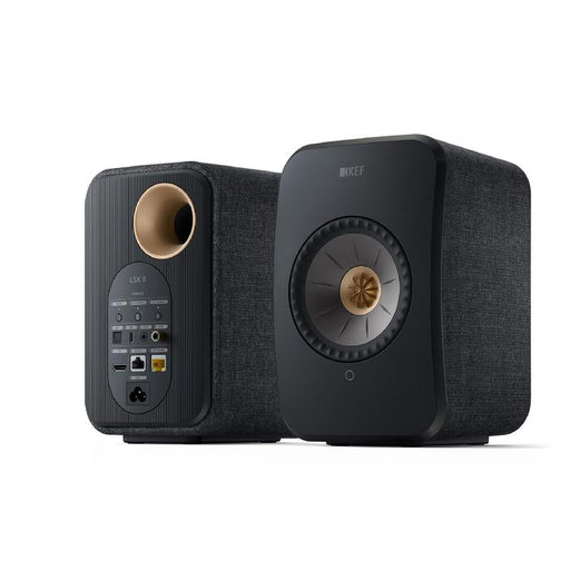 KEF LSX II | Wireless HiFi Speakers - Compact and Versatile - Carbon Black - Pair-SONXPLUS.com