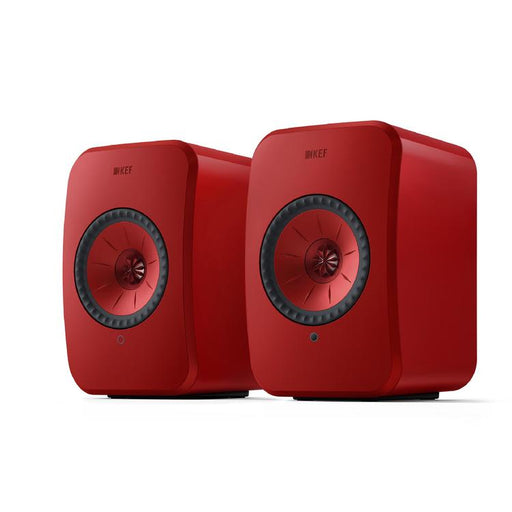 KEF LSX II | Wireless HiFi Speakers - Compact and Versatile - Lava Red - Pair-SONXPLUS.com