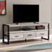 Monarch Specialties I2822 | TV stand - 60" - 3 Drawers - Taupe-SONXPLUS.com