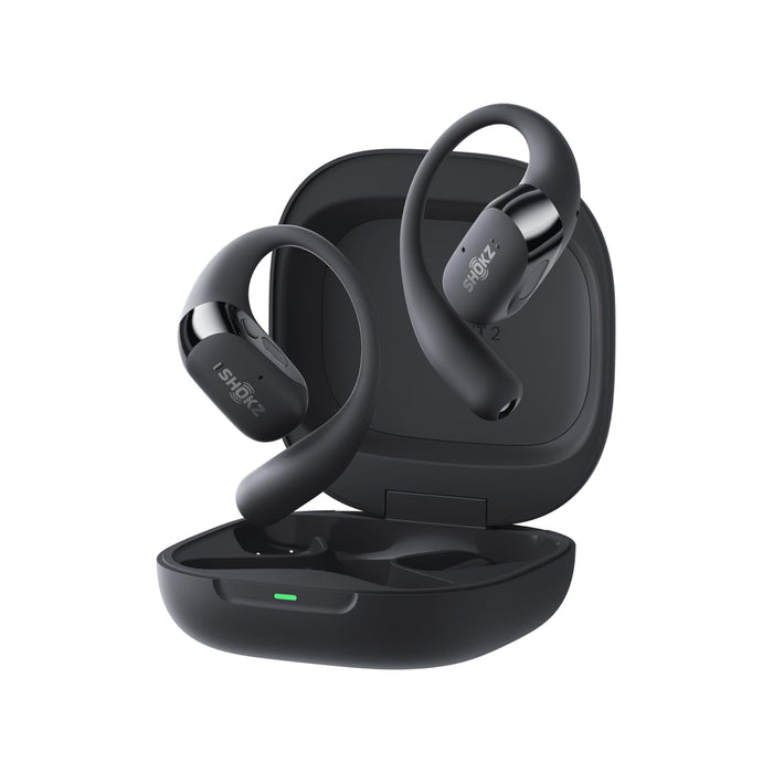 SHOKZ OpenFit 2+ | Écouteurs à oreilles ouvertes - Jusqu'à 48 heures d'écoute - Bluetooth - Noir | 01 | Sonxplus