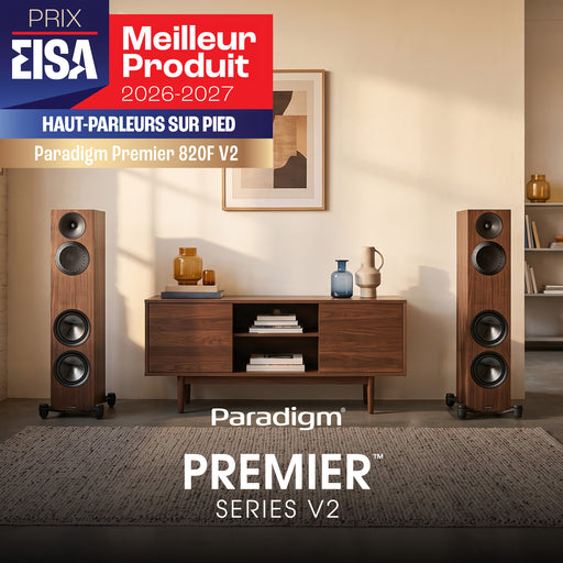 Paradigm Premier 820F V2 | Floorstanding Speakers - Black Walnut - Pair | 02 | Sonxplus