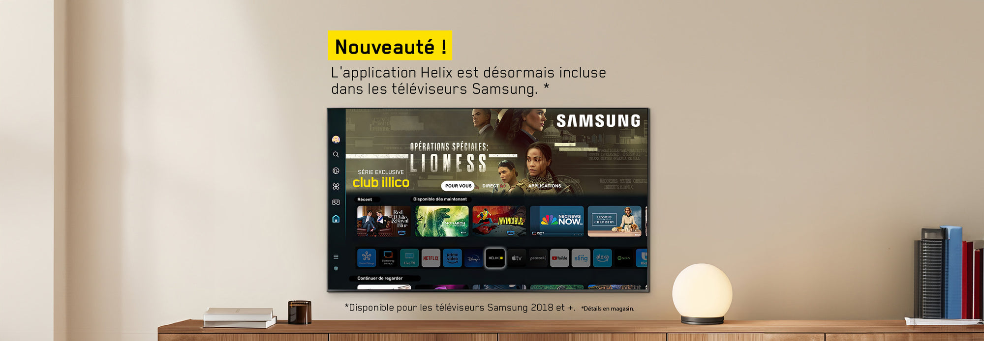 Application Helix avec Samsung | SONXPLUS.com