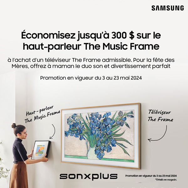 Promo Samsung The Music Frame | SONXPLUS.com