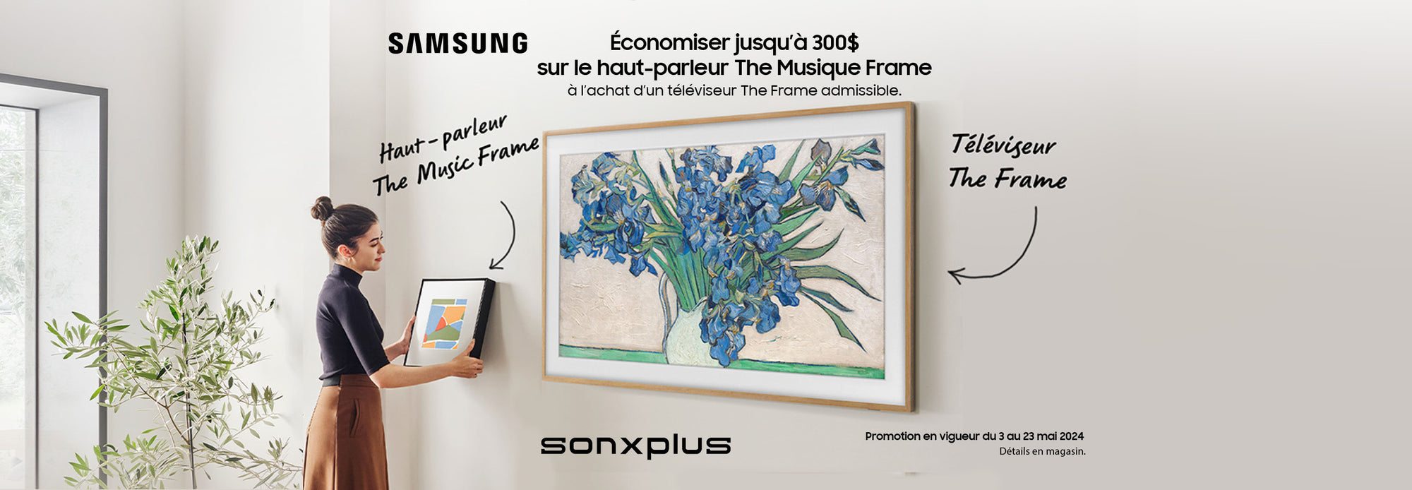 Promo Samsung The Music Frame | SONXPLUS.com
