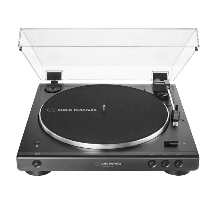 Audio-Technica AT-LP60XBT-USB-BK | Stereo Turntable - Fully Automatic - Belt Drive - USB - Bluetooth - Black-SONXPLUS.com