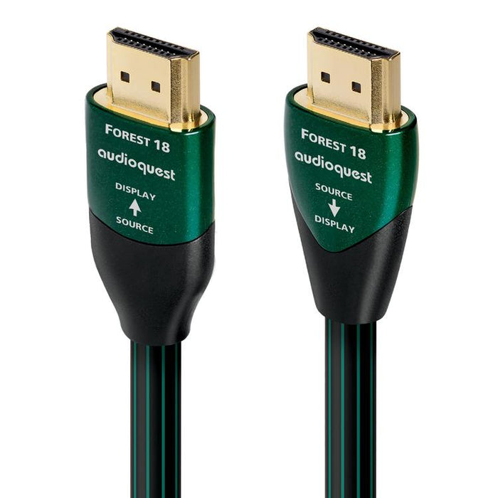 Audioquest Forest | Active HDMI cable - Transfer up to 8K Ultra HD - HDR - eARC - 18 Gbps - 10 Meters