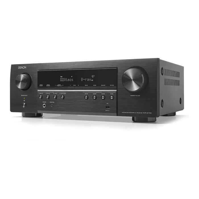 Denon AVR-S770H | AV receiver - 7.2 channels - Home theater - 8K - HEOS integrated - 75W - Black