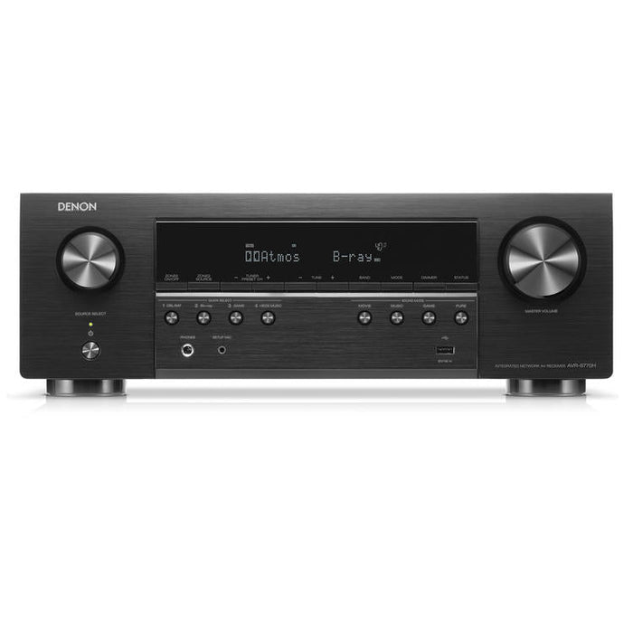 Denon AVR-S770H | AV receiver - 7.2 channels - Home theater - 8K - HEOS integrated - 75W - Black