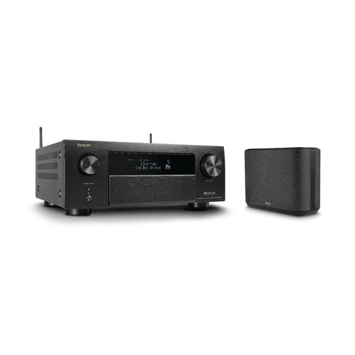 Denon AVRX4800H & HOME250 | Récepteur AV 9.4 canaux et haut-parleur sans-fil - 8K - Auro 3D - Cinéma maison - HEOS - Noir-SONXPLUS.com