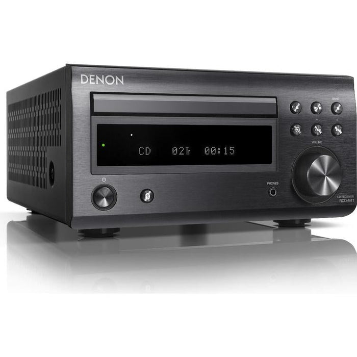 Denon DM-41SBK | Micro-Chaîne Hi-Fi sans fil - 2 Canaux - Bluetooth - Noir