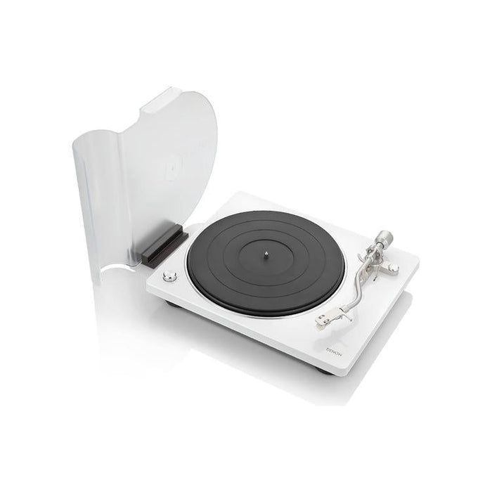 Denon DP-400 | Hi-Fi Turntable - Automatic Speed Sensor - "S" Speed Arm - White