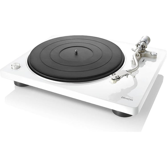 Denon DP-400 | Hi-Fi Turntable - Automatic Speed Sensor - "S" Speed Arm - White