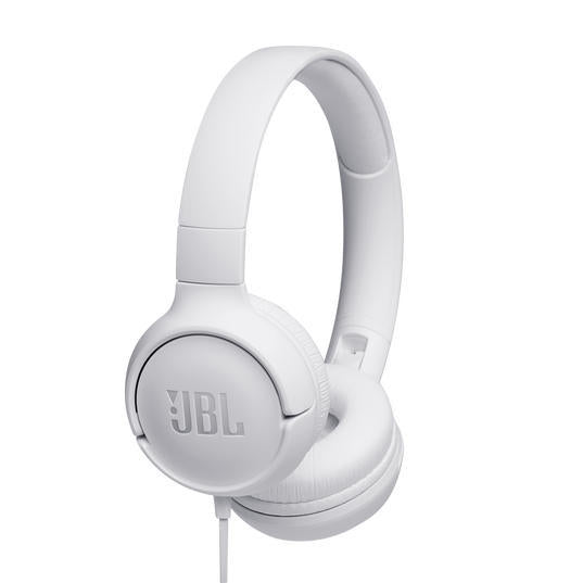 JBL Tune 500 | On-Ear Wired Headphones - White