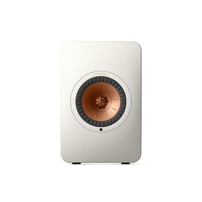 KEF LS50 WIRELESS II | Haut-parleurs HiFi Sans fil - Absorption des métamatériaux - Blanc Minérale - Paire