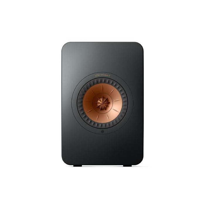 KEF LS50 WIRELESS II | Haut-parleurs HiFi Sans fil - Absorption des métamatériaux - Noir Carbone - Paire