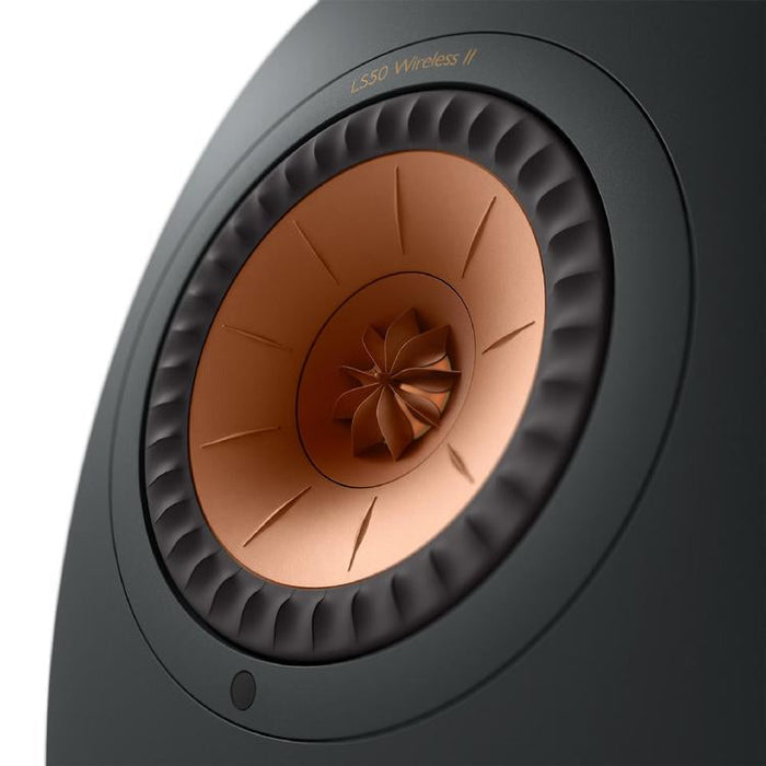 KEF LS50 WIRELESS II | Haut-parleurs HiFi Sans fil - Absorption des métamatériaux - Noir Carbone - Paire