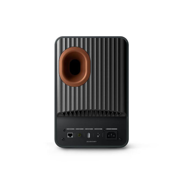 KEF LS50 WIRELESS II | Haut-parleurs HiFi Sans fil - Absorption des métamatériaux - Noir Carbone - Paire