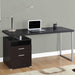 Monarch Specialties I 7143 | Meuble d'ordinateur - 60" - Métal argent - Espresso-SONXPLUS.com