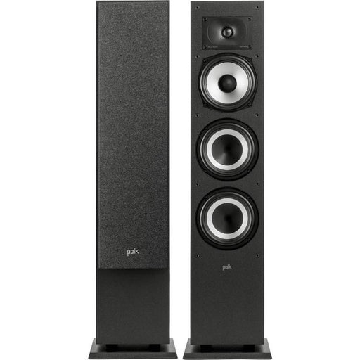 Polk Monitor XT60 | Haut-parleurs de plancher - Tour - Certifié Hi-Res Audio - Noir - Paire-Sonxplus 