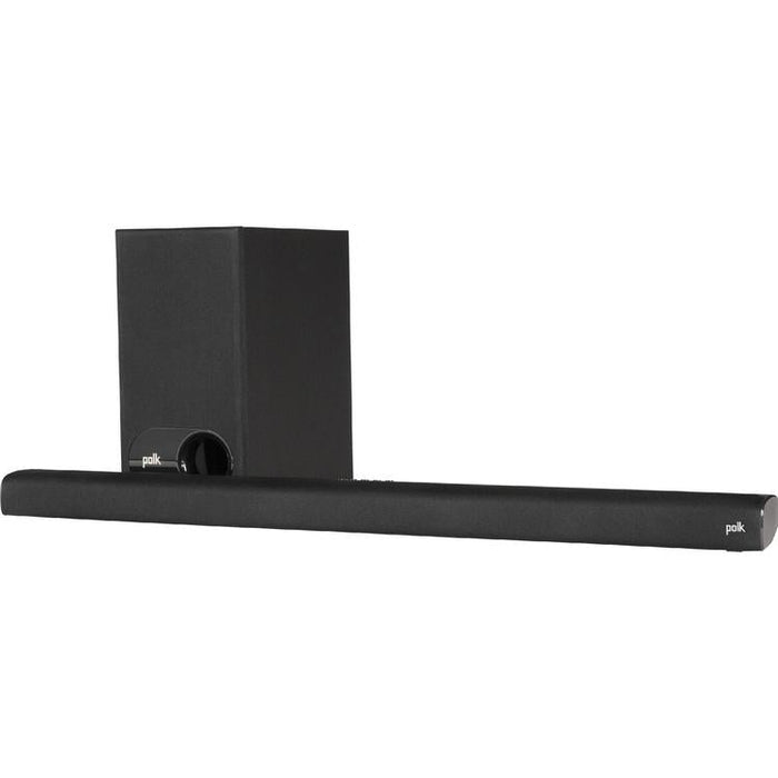 Polk Signa S2 | Barre de son universelle - Avec Caisson de graves sans fil - Bluetooth - Expérience de Cinéma Maison - Voice Adjust - HDMI - Noir