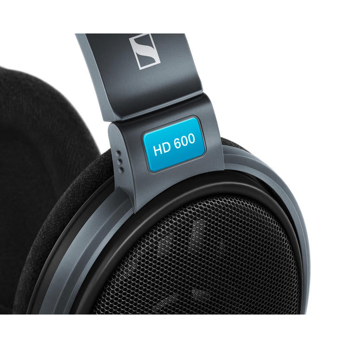 Sennheiser HD 600 | Dynamic Around-Ear Headphones - Open Back Design - For Audiophile - Wired - Detachable Cable - Black