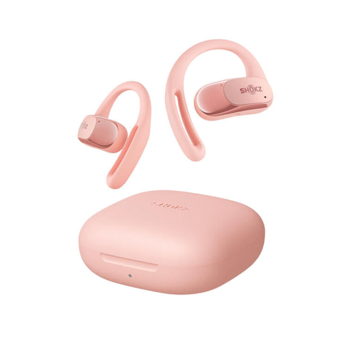 SHOKZ OpenFit Air | Écouteurs conduction osseuse - Jusqu'à 28 heures d'écoute - Bluetooth - Rose