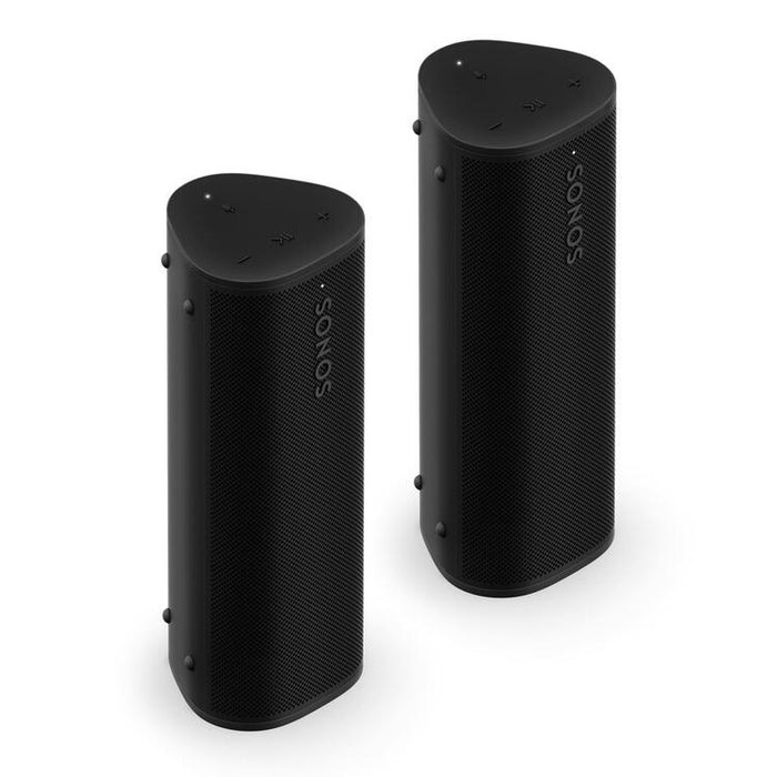 Sonos | Ensemble Aventure - 2 Roam 2 Portable Speakers - Bluetooth - Waterproof - Black