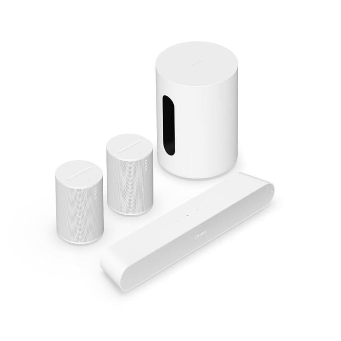 Sonos | Ensemble immersif avec Ray - Sub Mini - 2 x Era 100 - Blanc