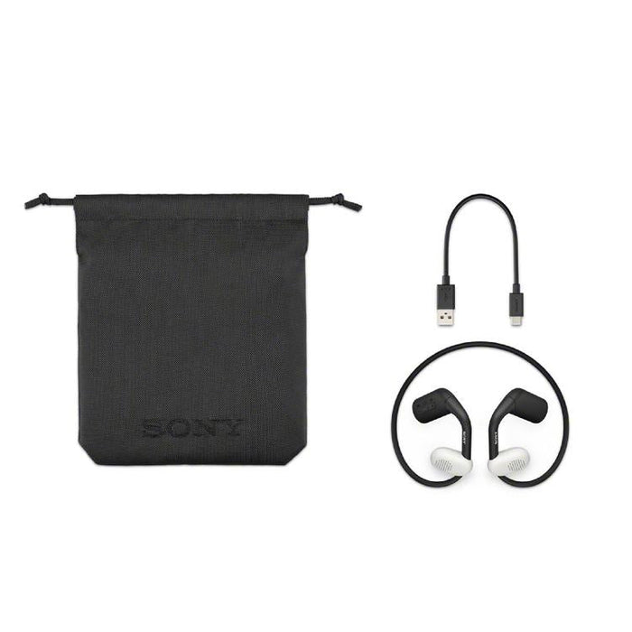 Sony Float Run WIOE610 | Ecouteurs avec micro - Supra-auriculaires - Bluetooth - Sans fil - Noir