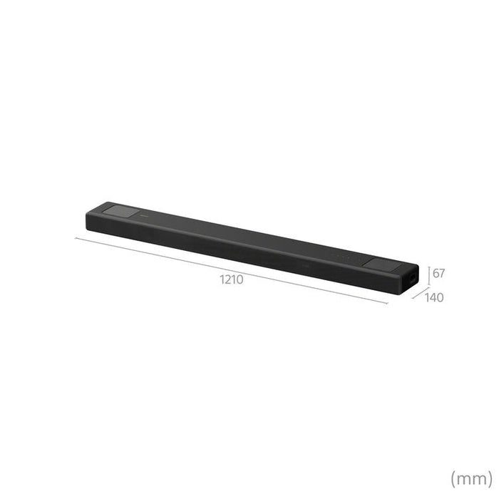 Sony HT-A5000 | Soundbar - For home theater - 5.1.2 channels - Wireless - Bluetooth - Wi-Fi integrated - 450 W - Dolby Atmos - DTS:X - Black-SONXPLUS.com