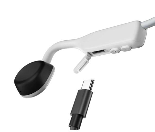 SHOKZ OpenMove | Écouteurs à conduction osseuse - Bluetooth - 6 Heures d'autonomie - Blanc Alpin-SONXPLUS.com