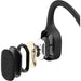 SHOKZ OpenSwim | Bone Conduction Headphones - For Swimming - Wireless - IP68 Waterproof - 8 Hours Battery Life - Black-SONXPLUS.com