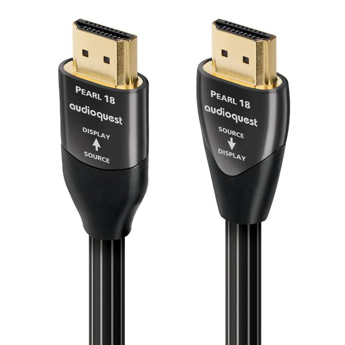 Audioquest Pearl | Câble HDMI actif - Transfert jusqu'à 8K Ultra HD - HDR - eARC - 18 Gbps - 15 Mètres-Sonxplus.com 