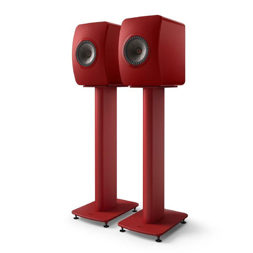 KEF S2 | Supports Haut-parleurs de plancher - Rouge Crimson - Paire-SONXPLUS.com