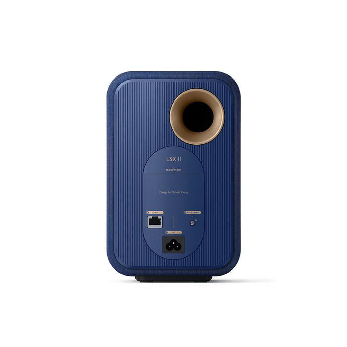 KEF LSX II | Haut-parleurs HiFi Sans fil - Compacte et versatile - Bleu Cobalt - Paire-SONXPLUS.com