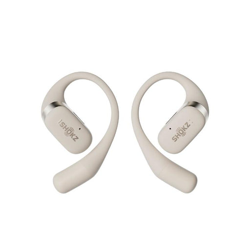SHOKZ OpenFit | Open-Ear Headphones - Up to 28 hours of listening - Bluetooth - Beige-SONXPLUS.com